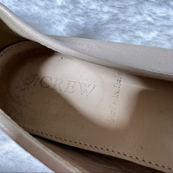 J Crew Darby Leather and Gold Studded Cap Toe Flats US 7.5 - Picture 9 of 13